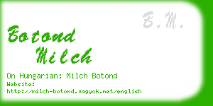 botond milch business card